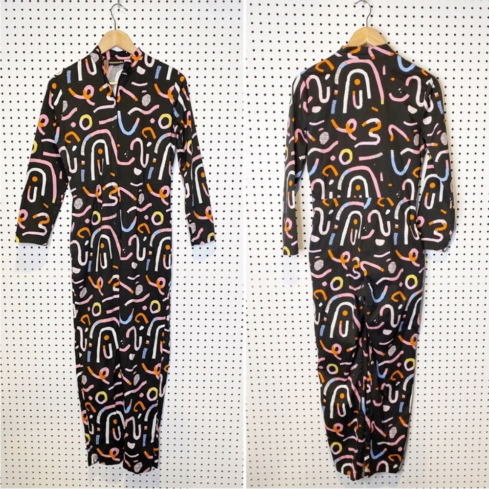 *RARE* like new Nooworks Devo Suit (long sleeve jumpsuit) in Candy, S - Picture 4 of 10
